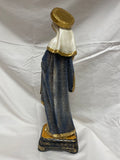 16" OLO Good Health Hand Painted Statue on Pedestal