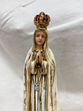 8" OLO Fatima Hand Painted Statue