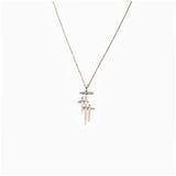 Faithful Light Three Cross Necklace