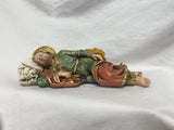 9" Sleeping St Joseph Hand Painted Statue