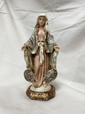 8.5" OLO Miraculous Medal Hand Painted Statue