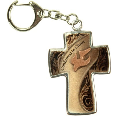 Confirmation Cross Copper Artmetal Key Chain