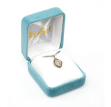 Tiny Fancy Edge SS Miraculous Medal Necklace