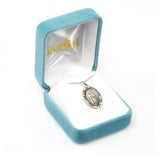 OLO Guadalupe SS Small Oval Necklace 18 Inch Chain