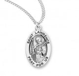 St Lawrence SS Small Oval Necklace