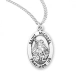 SS Medium St Michael the Archangel 20 Inch Chain