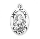 SS Medium St Michael the Archangel 20 Inch Chain