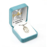 St John Paul II SS .9" Small Oval Medal Necklace 20" Chain