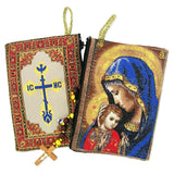 Woven Tapestry Icon Rosary Pouch