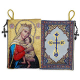 Woven Tapestry Icon Rosary Pouch
