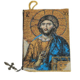 Woven Tapestry Icon Rosary Pouch