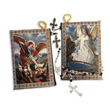Woven Tapestry Icon Rosary Pouch