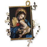 Woven Tapestry Icon Rosary Pouch