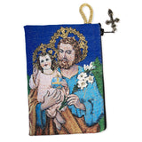 Woven Tapestry Icon Rosary Pouch
