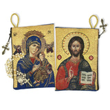 Woven Tapestry Icon Rosary Pouch
