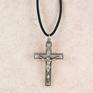 Pewter Crucifix On 24 Inch Cord