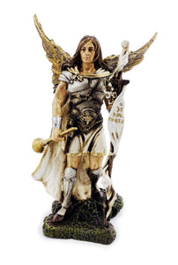 10" St Gabriel the Archangel Hand Painted Statue