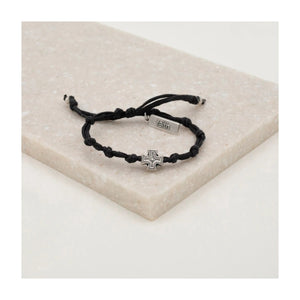 Surrender Prayer Bracelet Black With Silver
