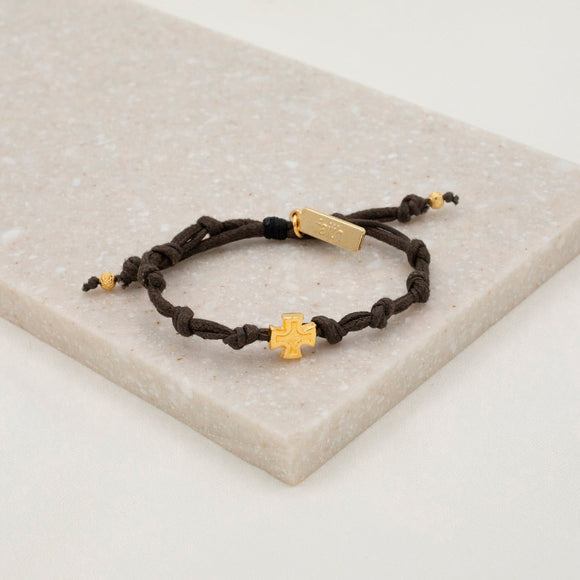 Surrender Prayer Bracelet Brown With Gold
