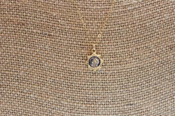 Miraculous Medal Gold-Filled Star Shaped Pendant Necklace