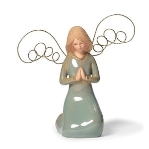 5.25" Kneeling Praying Angel Figure