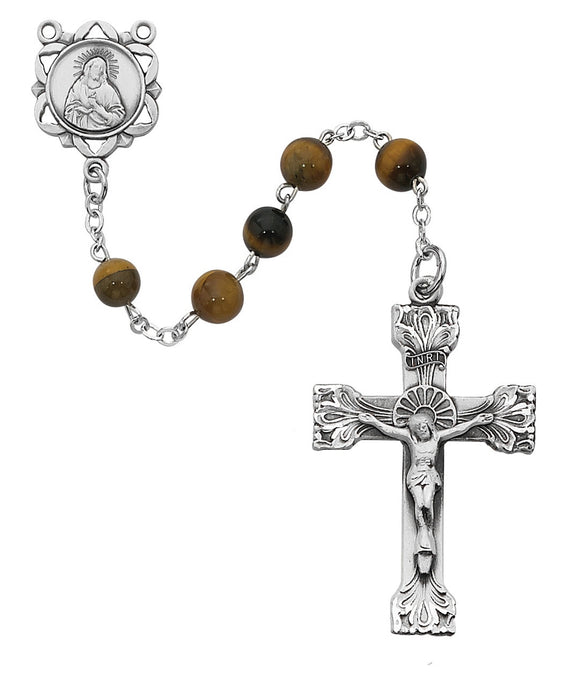 6mm Genuine Tiger Eye Rosary