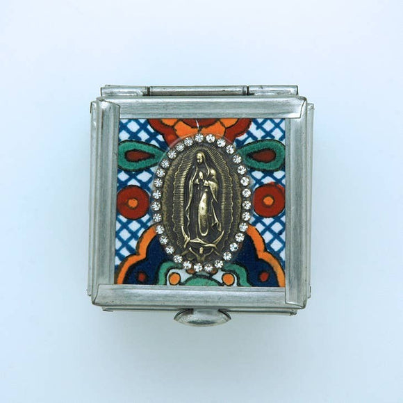 Our Lady of Guadalupe Small Tin Trinket Box