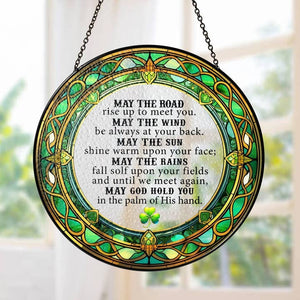 6"Irish Blessing Stained Glass Suncatcher