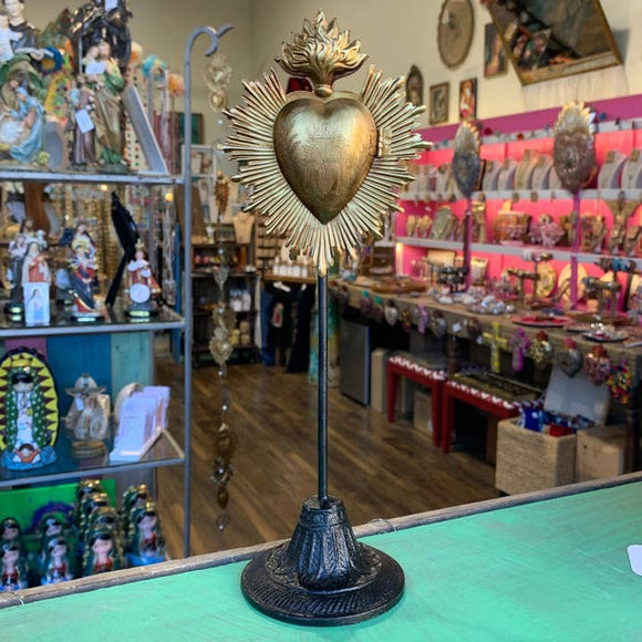 Standing Flaming Sacred Heart