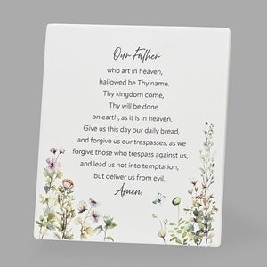 5.5" Lord's Prayer Plaque