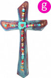 10" Handmade Raku Wall Cross