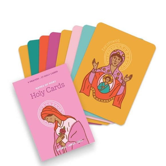 Names Of Mary Holy Cards Game