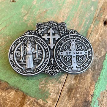 St Benedict Auto Visor Clip