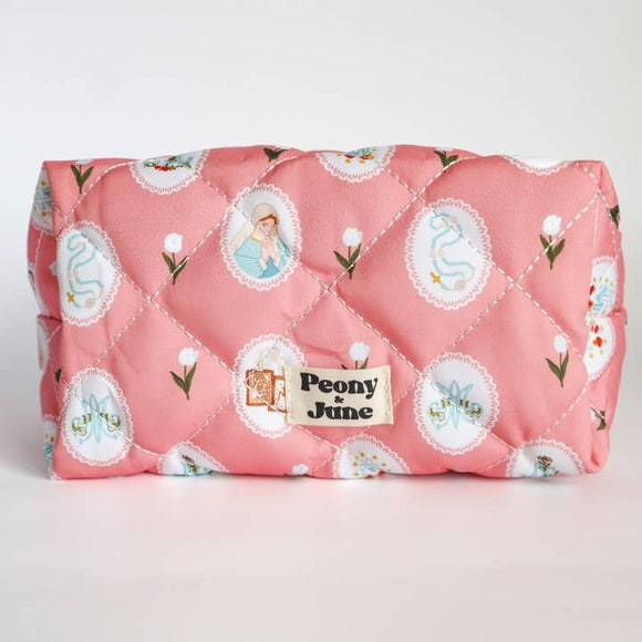 Pink Marian Quilted Pouch