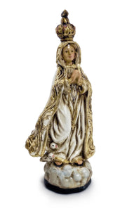 6" OLO Fatima Hand Painted Statue