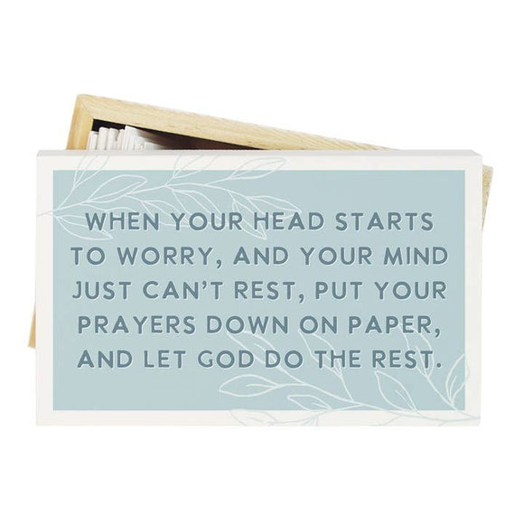 Head Starts to Worry Prayer Box