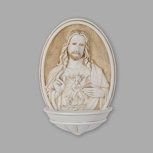 8" Sacred Heart Holy Water Font