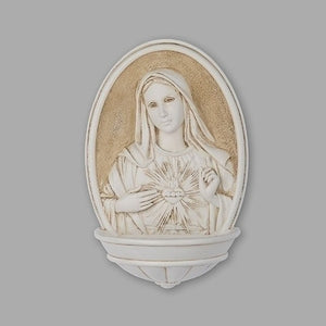8" Immaculate Heart of Mary Water Font