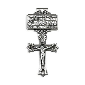 Auto Visor Clip Pardon Crucifix w/ Owner Prayer