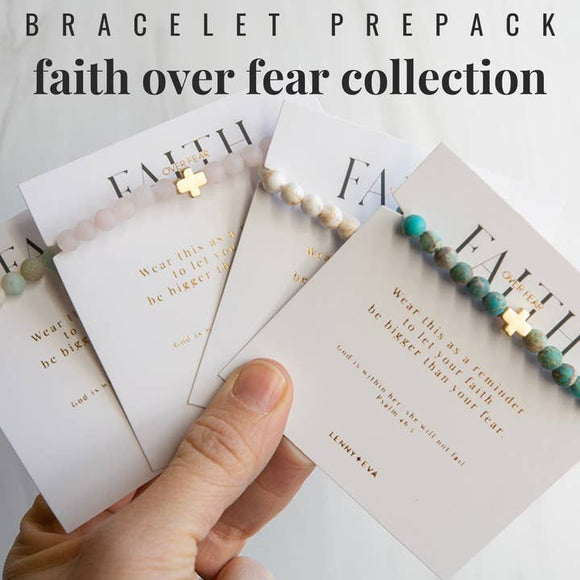 Gemstone Faith Over Fear Bracelet