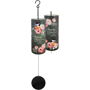 18" Amazing Grace Varnish Cylinder Sonnet Wind Chime