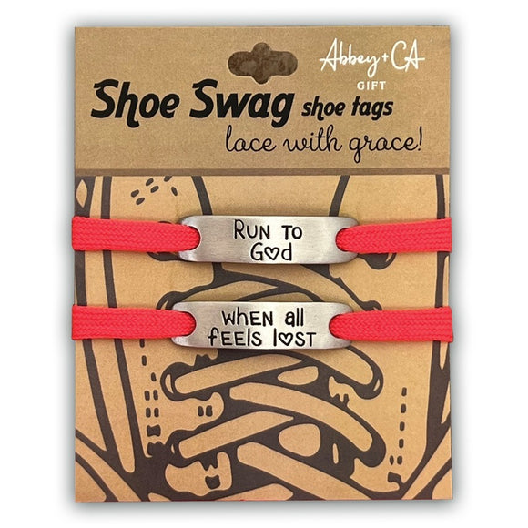 Shoe Swag Shoe Tag Red- Run To God