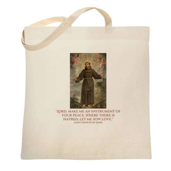 St Francis of Assisi Tote Bag