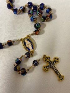 Enamel Spanish Miraculous Medal Rosary