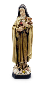 10" St Therese of Lisieux Hand Painted Statue