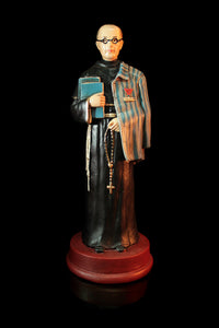 9" St Maximilian Kolbe Hand Painted Statue