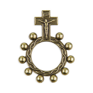 Bronze Tone Finger Rosary