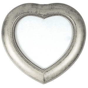 Heart Shaped Antique Silver Music Box (Amazing Grace)