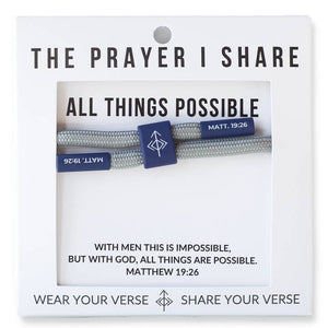 All Things Possible Cord Bracelet
