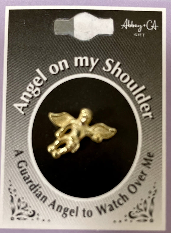 Angel On My Shoulder Pin